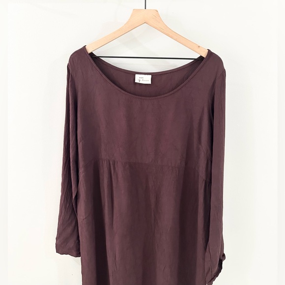 Cut Loose Long Sleeve Midi Dress Purple Size Medium - Picture 2 of 5